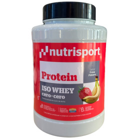 Iso Whey Cero-Cero Saveur Fraise et Banane 900G Nutrisport