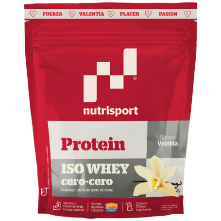 Iso Whey Zéro-Zéro Saveur Vanille 1500G Nutrisport
