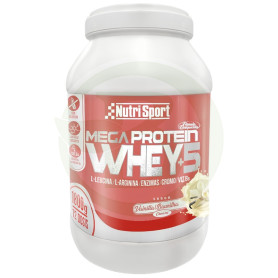 Mega Protein Whey +5 Saveur Vanille 1800G Nutrisport