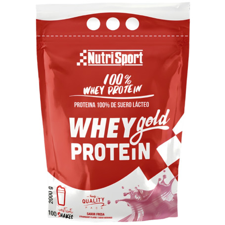 Whey Gold Protein Saveur Fraise 2000G Nutrisport