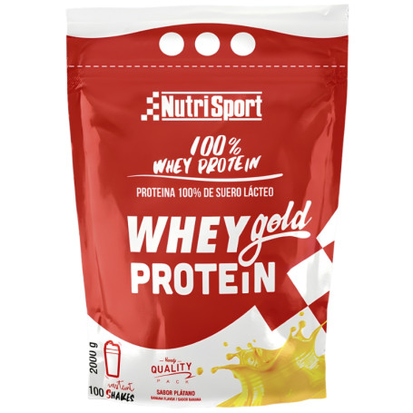 Whey Gold Protein Saveur Banane 2000G Nutrisport