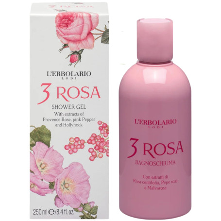 3 Rosas Gel Douche 250Ml L`Erbolario