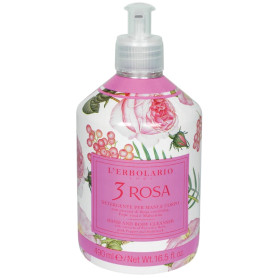 3 Rosas Savon Mains et Corps 490Ml L`Erbolario
