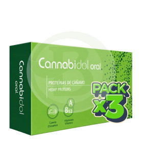 Pack 3x Cannabidol Oral 60 Cápsulas Tegor
