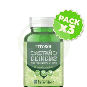 Pack 3x Fitosol Castaño De Indias 60 Cápsulas Ynsadiet