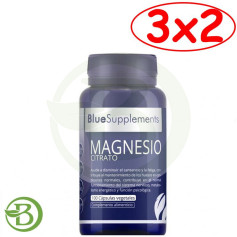 Pack 3x2 Citrate de Magnésium 100 Gélules Ergonat