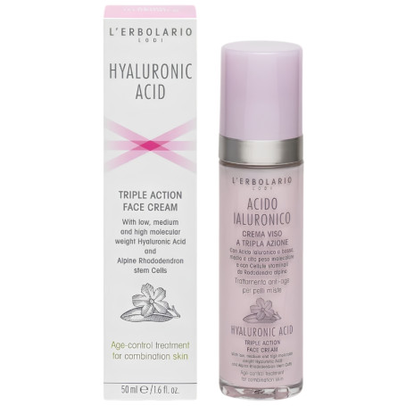 Crème Faciale Acide Hyaluronique Peaux Mixtes 50Ml L´Erbolario