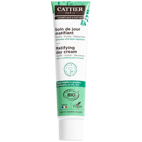 Crème Faciale Jour Matifiante 40Ml Cattier Paris