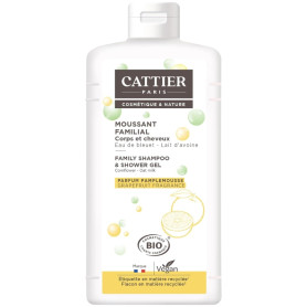 Gel Douche et Shampoing Familial 500ml Cattier Paris