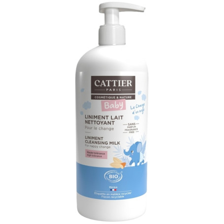 Liniment de Lait Nettoyant pour Bébés 500Ml Cattier Paris