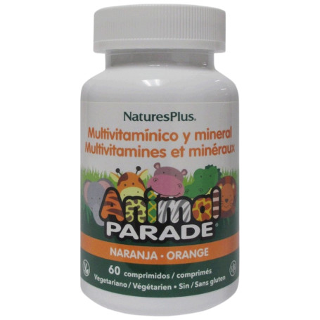 Animal Parade Multiv. Orange 60 Comprimés À mâcher Nature´S Plus