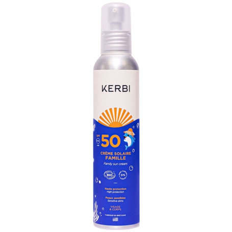 Crème Solaire SPF50 Familiale 150ml Kerbi