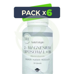 Lot 6x Magnesium 2 Liposomal + B6 90Gélules Espadiet