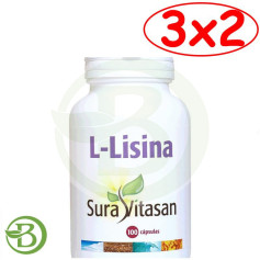 Pack 3x2 L-Lysine 500Mg. 100 Gélules Sura Vitasan