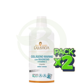 Pack 2x Colágeno Marino+Magnesio+Vit C Cereza 1Lt Ana María Lajusticia