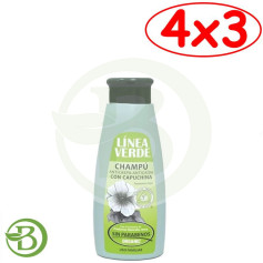 Pack 4x3 Shampooing Antipelliculaire à la Capucine Ligne Verte