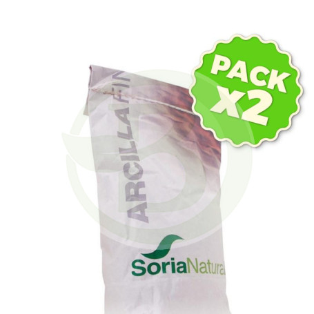 Pack 2x Arcilla Roja Textura Fina 1kg Soria Natural