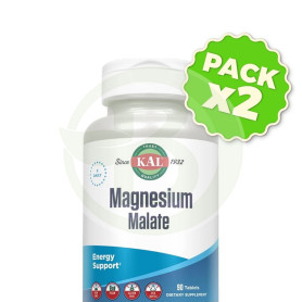 Pack 2x Magnesium Malate 400Mg 90 Comprimidos Kal
