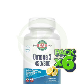 Pack 6x Omega 3 450/300 120 Perlas Kal