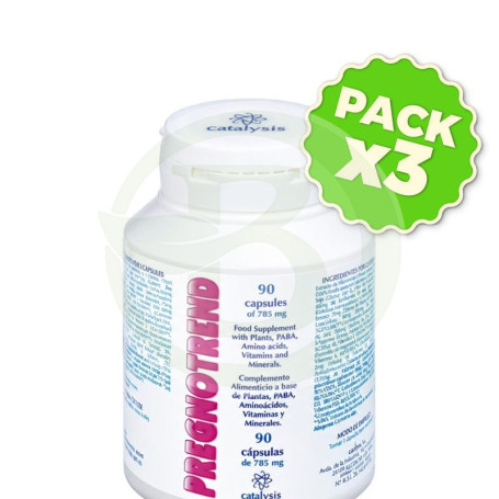 Pack 3x Pregnotrend 90 Cápsulas Catalysis