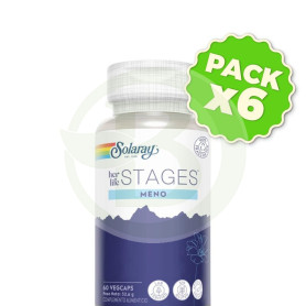 Pack 6x Meno Stages 60 Cápsulas Vegetales Solaray