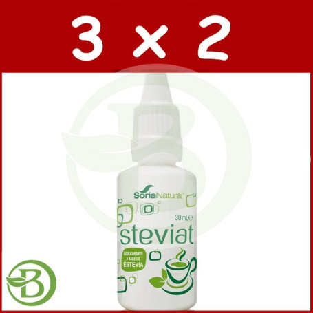 Pack 3x2 Steviat 30Ml. Soria Natural