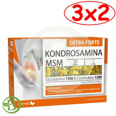 Pack 3x2 Kondrosamina Msm Extra Forte 20 sachets Dietmed