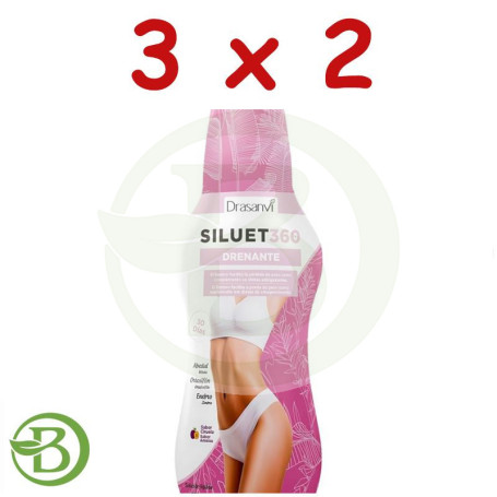 Pack 3x2 Siluet 360 Drenante 600Ml Drasanvi