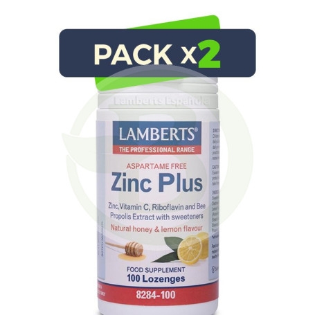 Pack 2x Zinc Plus Lozenges Lamberts