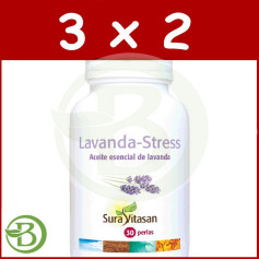 Pack 3x2 Lavande Stress 30 Perles Sura Vitasan