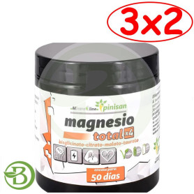 Pack 3x2 Magnesio Total X4 en Polvo 150G Pinisan