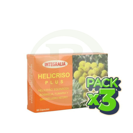 Pack 3x Helicriso Plus 60 Cápsulas Integralia
