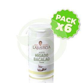 Pack 6x Aceite de Hígado de Bacalao Ana Mª Lajusticia