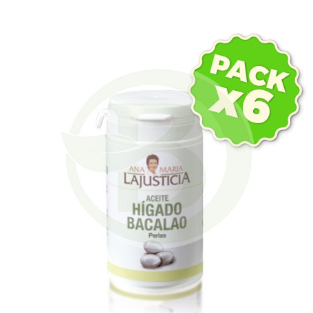 Pack 6x Aceite de Hígado de Bacalao Ana Mª Lajusticia