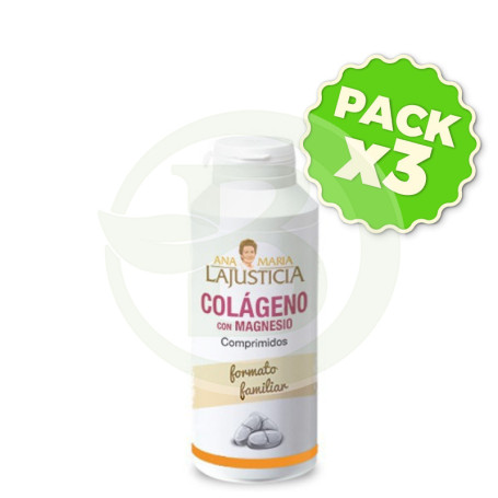 Pack 3x Colágeno + Magnesio 450 Pastillas Ana Mª LaJusticia