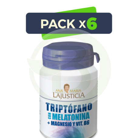 Pack 6x Triptófano con Melatonina 60 Comprimidos Ana Mª Lajusticia