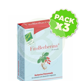 Pack 3x Fitoberberina® 30 Cápsulas Cienporcien Natural