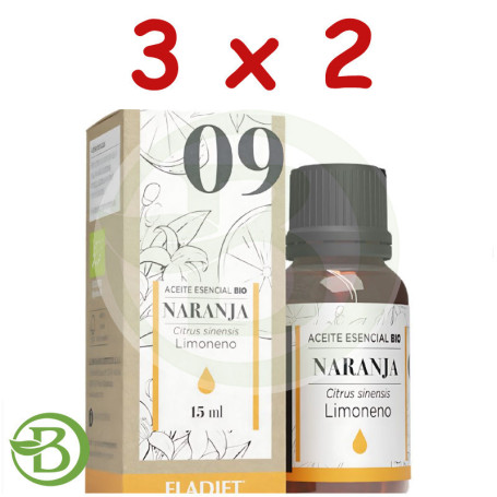 Pack 3x2 Esncia Naranja Bio 15 Ml Eladiet
