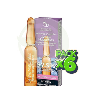 Pack 6x Ampollas Faciales Monodosis Aha´S Nat-Renovador Celular Armonia