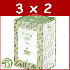 Pack 3x2 Té Nº6 Cháfig 100G Dietmed