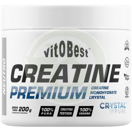 Creatine Premium Crystal Pure Sabor Neutro 200G Vit.o.best