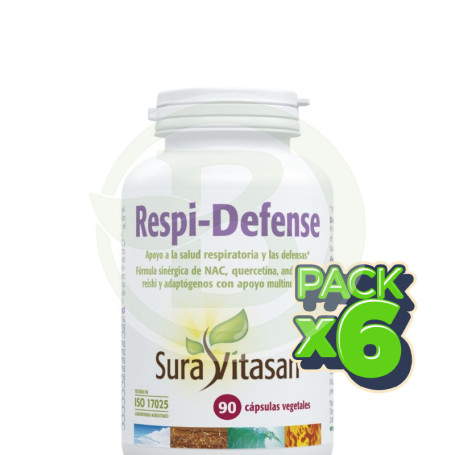 Pack 6x Respi-Defense 90 Cápsulas Sura Vitasan
