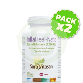 Pack 2x Infla Heal-Natto 120 Cápsulas Sura Vitasan