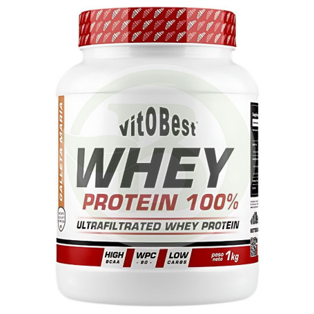 Whey Protein 100% Sabor Galleta María 1Kg Vit.o.best
