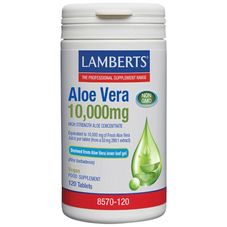 Aloe Vera 10 000 mg 120 comprimés Lamberts