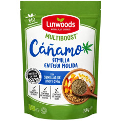 Chanvre moulu, graines de lin et de chia 200Gr. Linwood