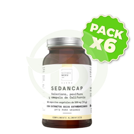 Pack 6x Herboactiv Sedancap 60 Cápsulas Herbora