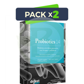 Pack 2x Probiotics-14 30 Cápsulas Herbora