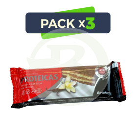 Pack 3x Barrita Proteicas Vainilla 47Gr. Herbora
