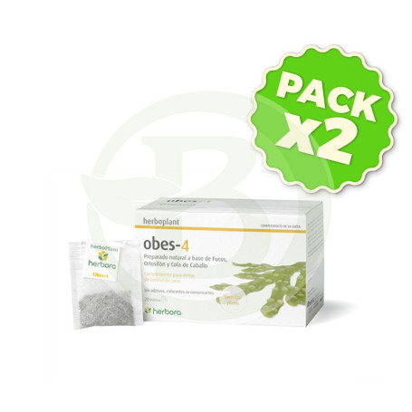 Pack 2x Herboplant Obes-4 20 Filtros Herbora